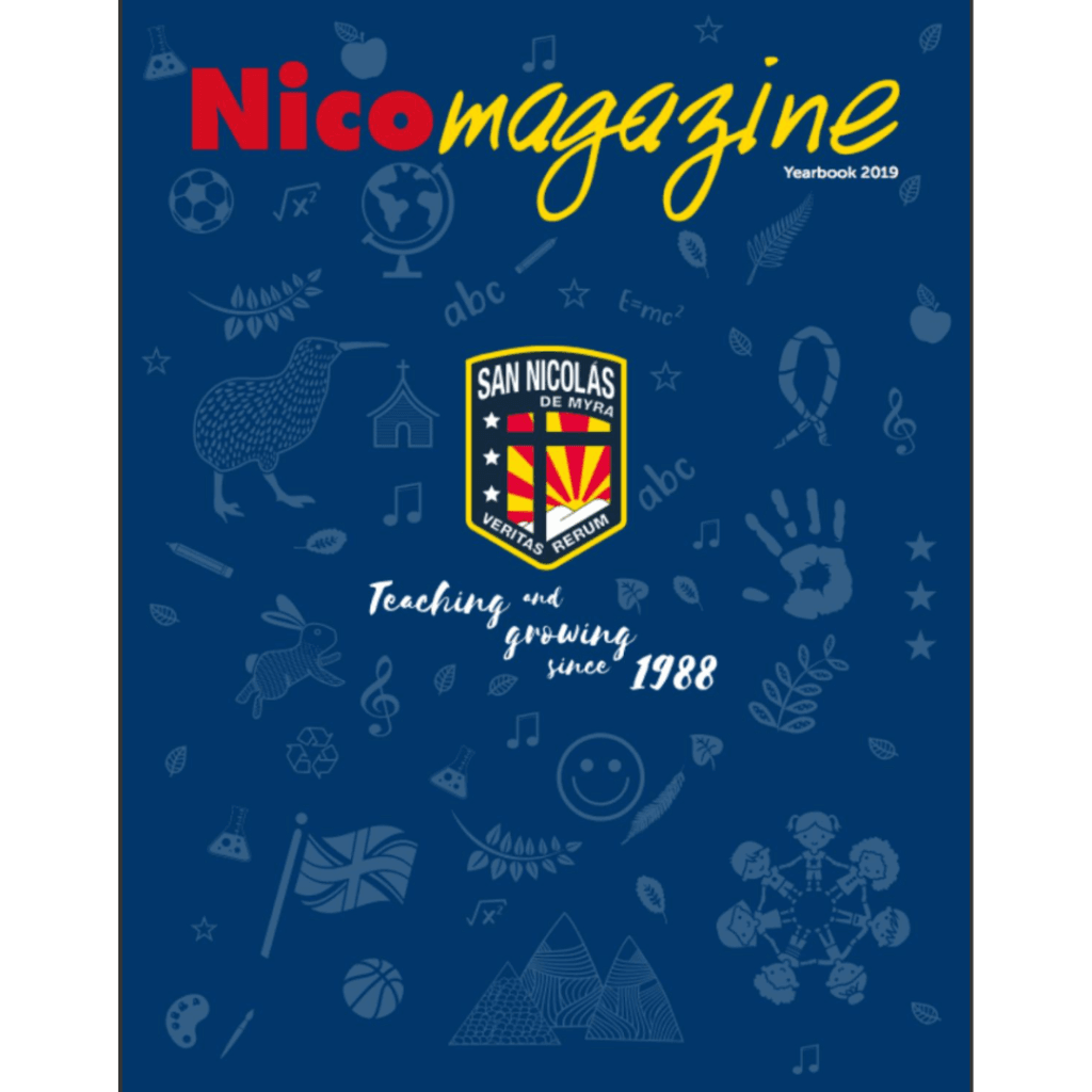 Portada de anuario 2019 del colegio