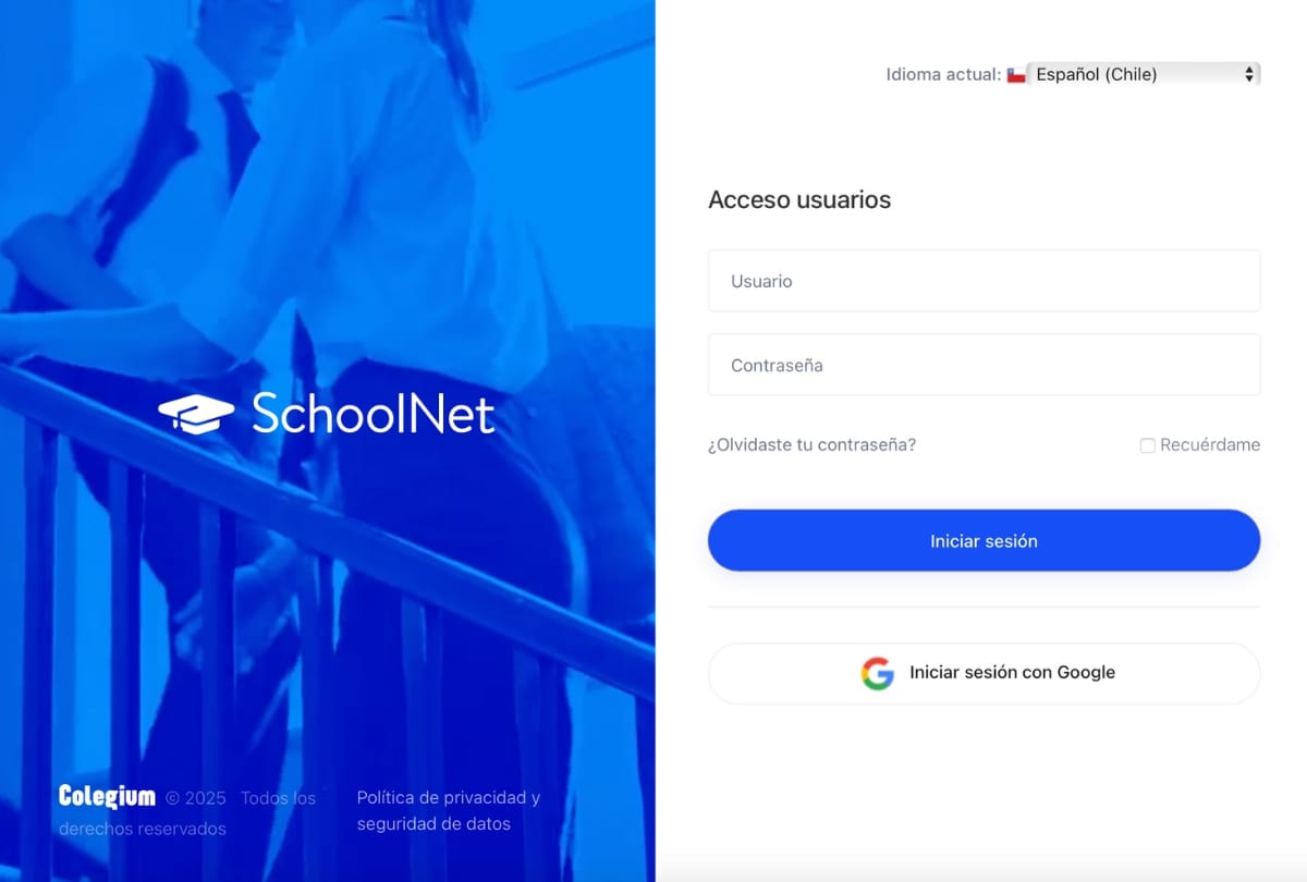 Plataforma del SNM SchoolNet Colegium
