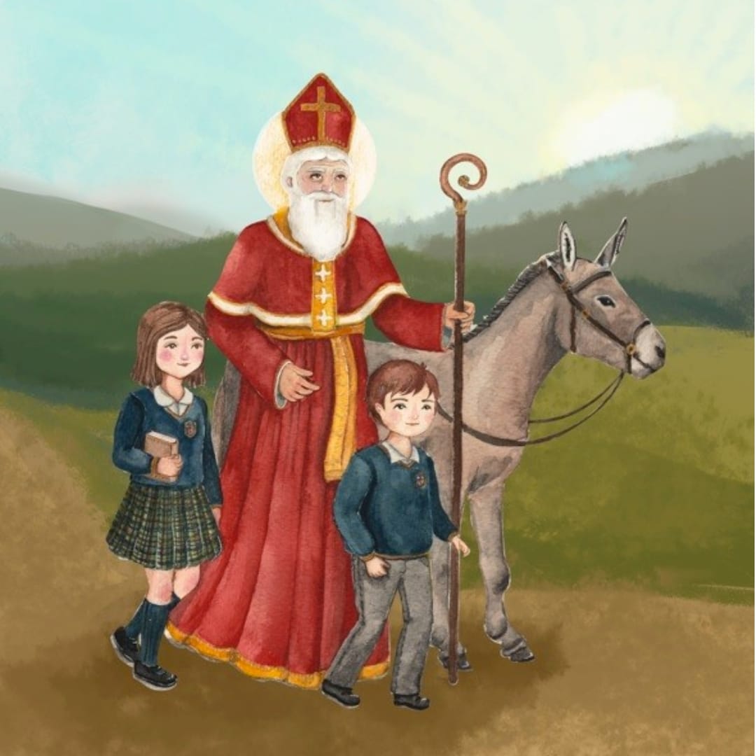 patrono del colegio San Nicolás de Myra